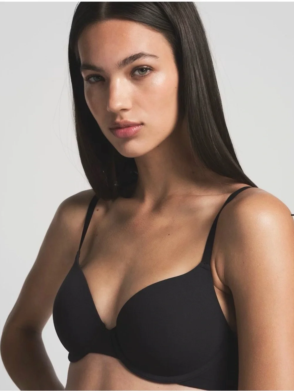 SKIMS Black T-Shirt Bra